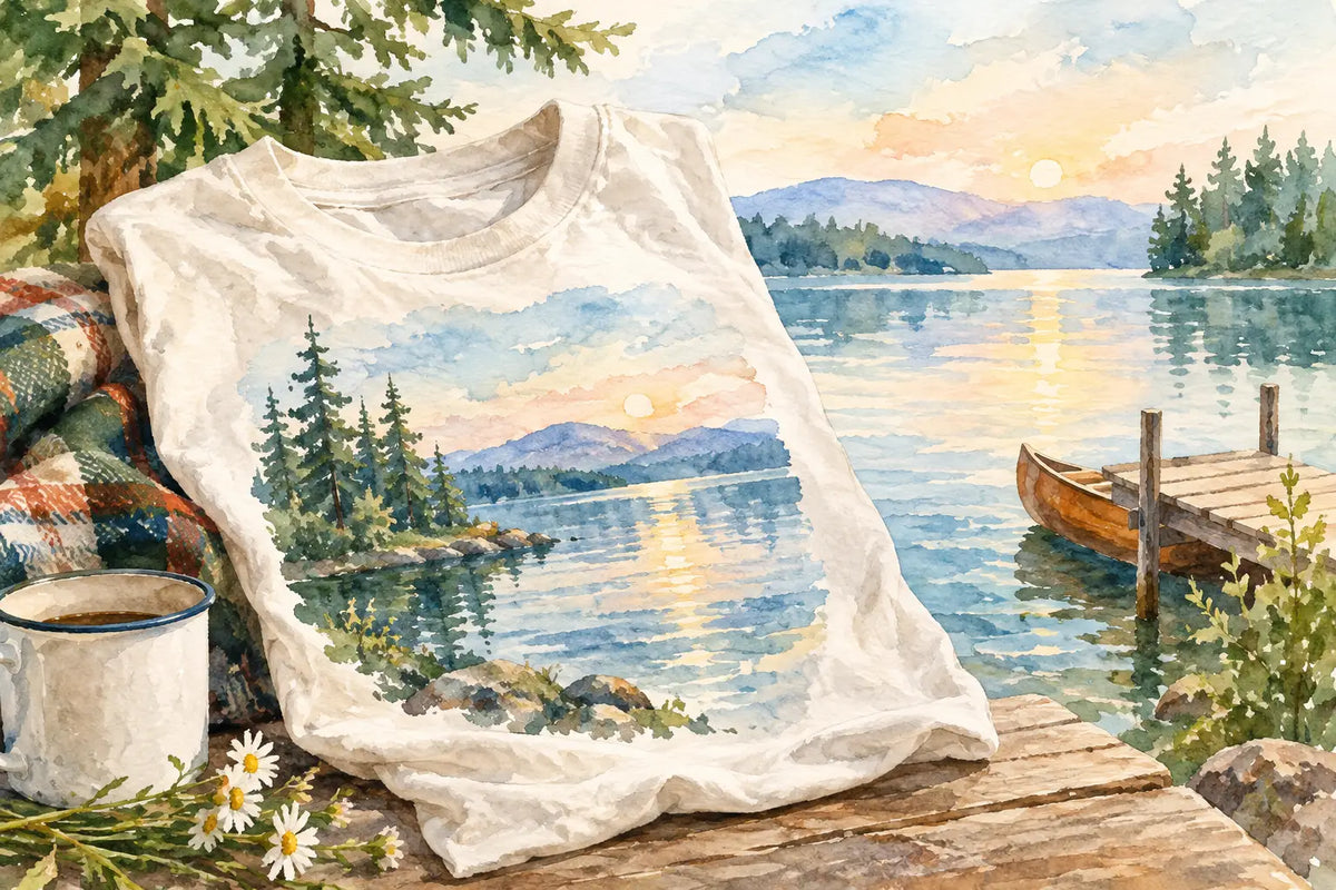 Vintage Lake Graphic T Shirt That Feels Like Home