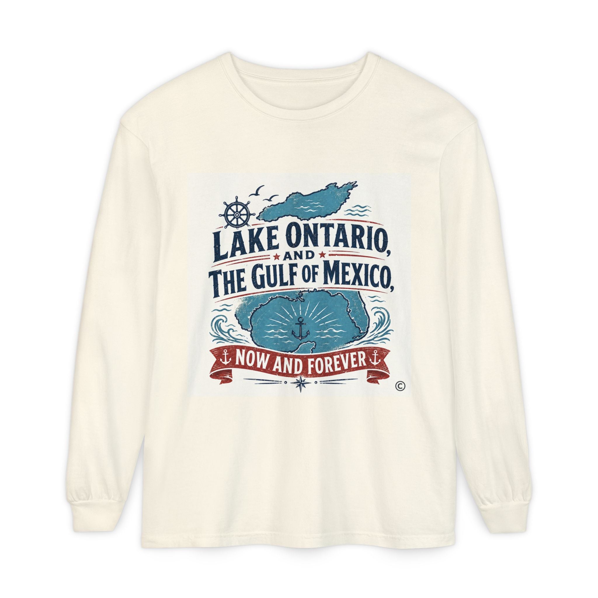 Lake Ontario to Gulf of Mexico Long Sleeve Tee — Now and Forever