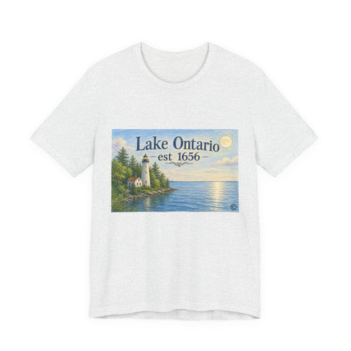 Lake Ontario Vintage Lighthouse Tee — "Lake Ontario est 1656" Graphic T-Shirt