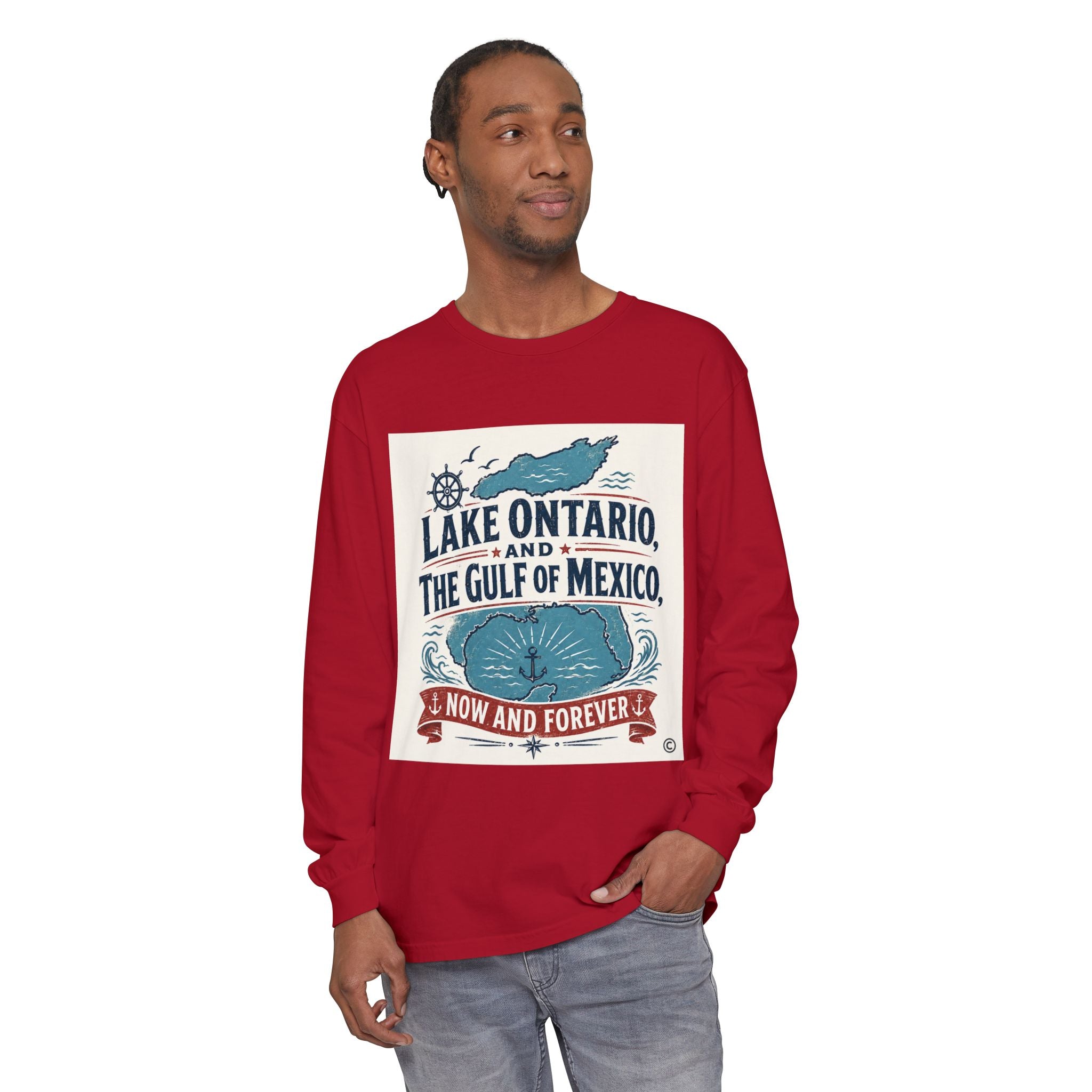 Lake Ontario to Gulf of Mexico Long Sleeve Tee — Now and Forever