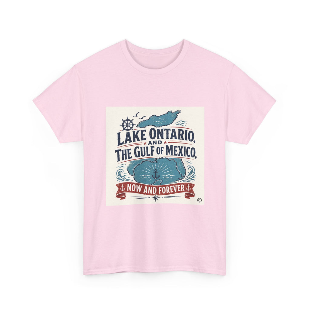 Lake Ontario & Gulf of Mexico Vintage Whale T-Shirt — 'Now and Forever' Nautical Tee
