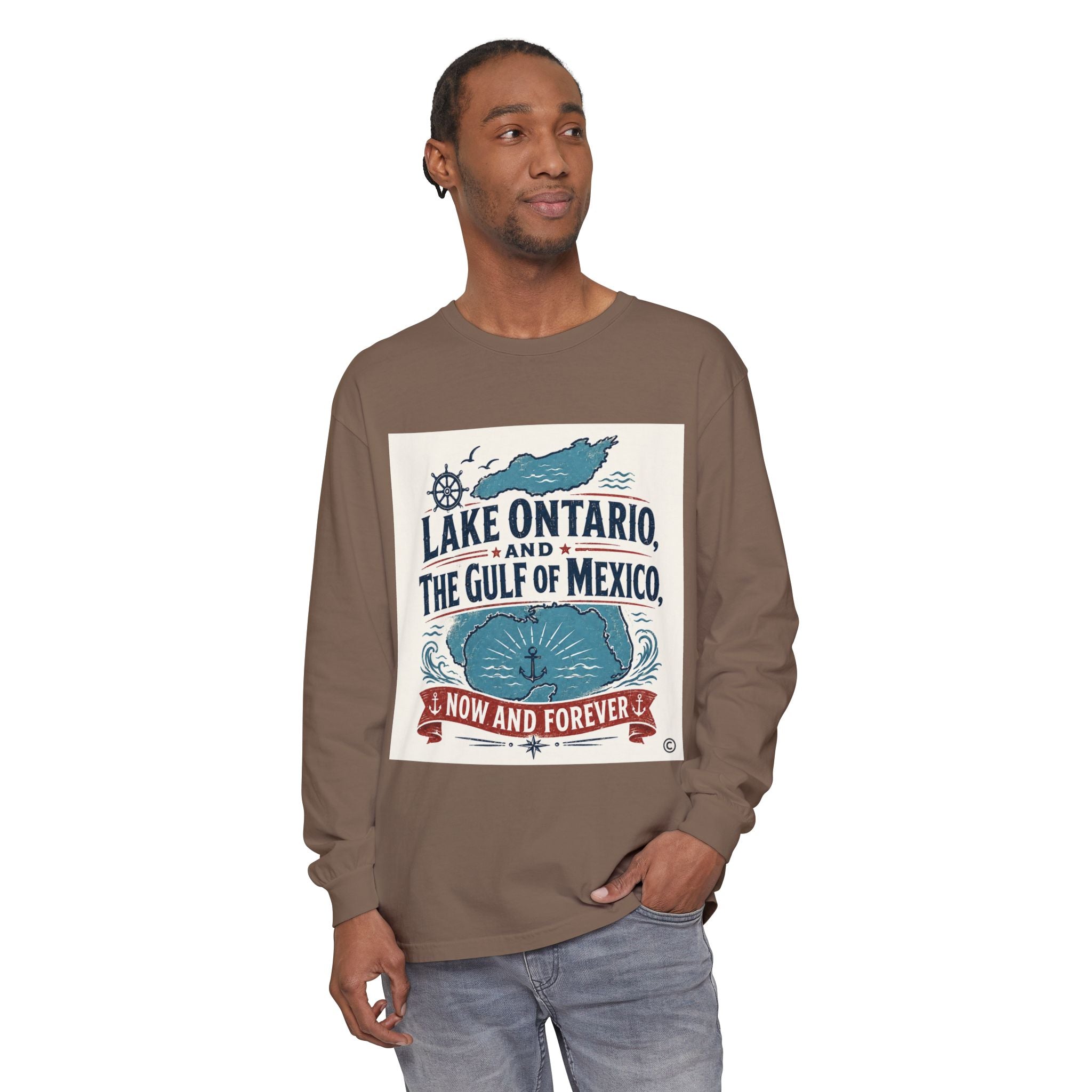 Lake Ontario to Gulf of Mexico Long Sleeve Tee — Now and Forever