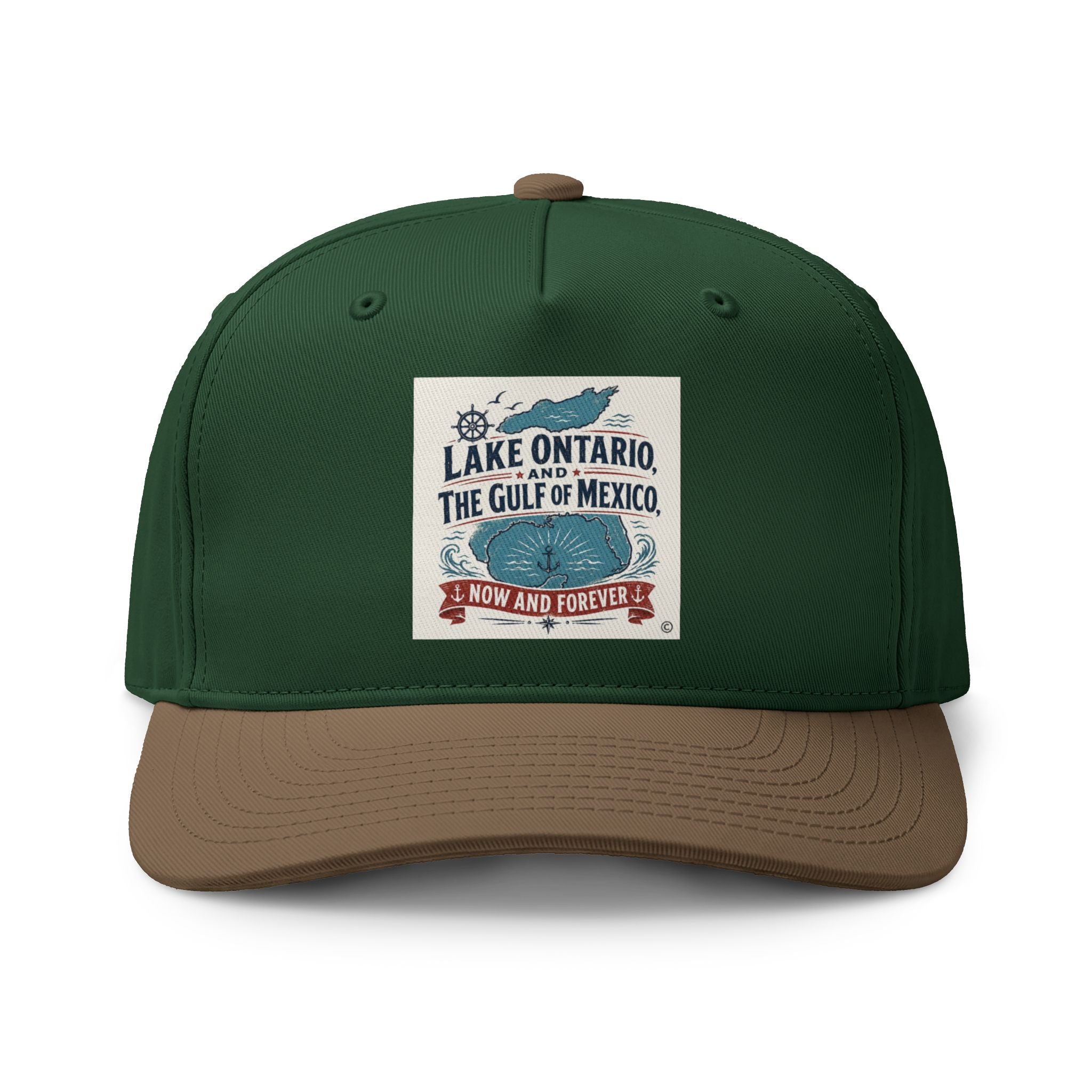 Lake Ontario to Gulf Cap — Vintage Nautical Two-Tone Hat