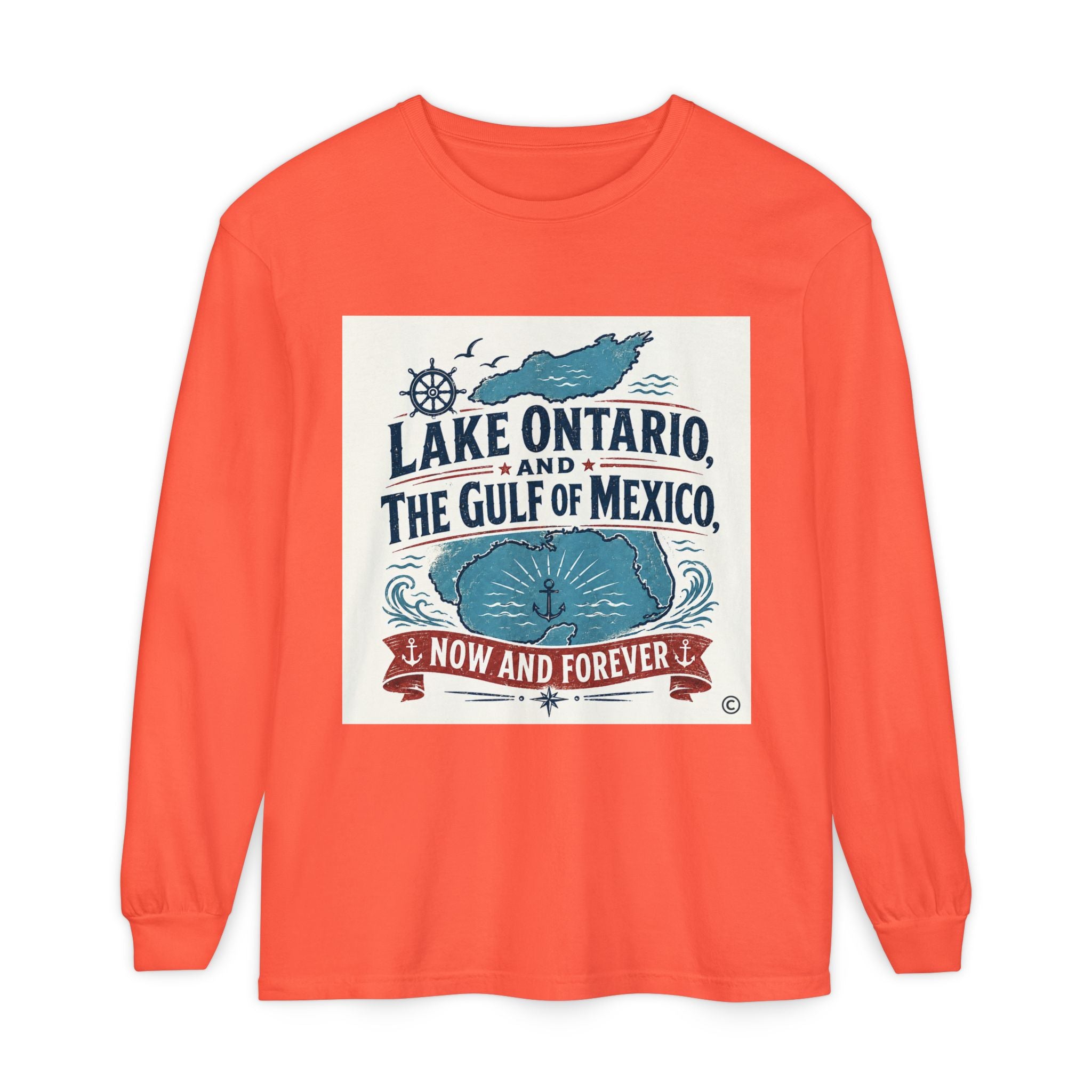 Lake Ontario to Gulf of Mexico Long Sleeve Tee — Now and Forever