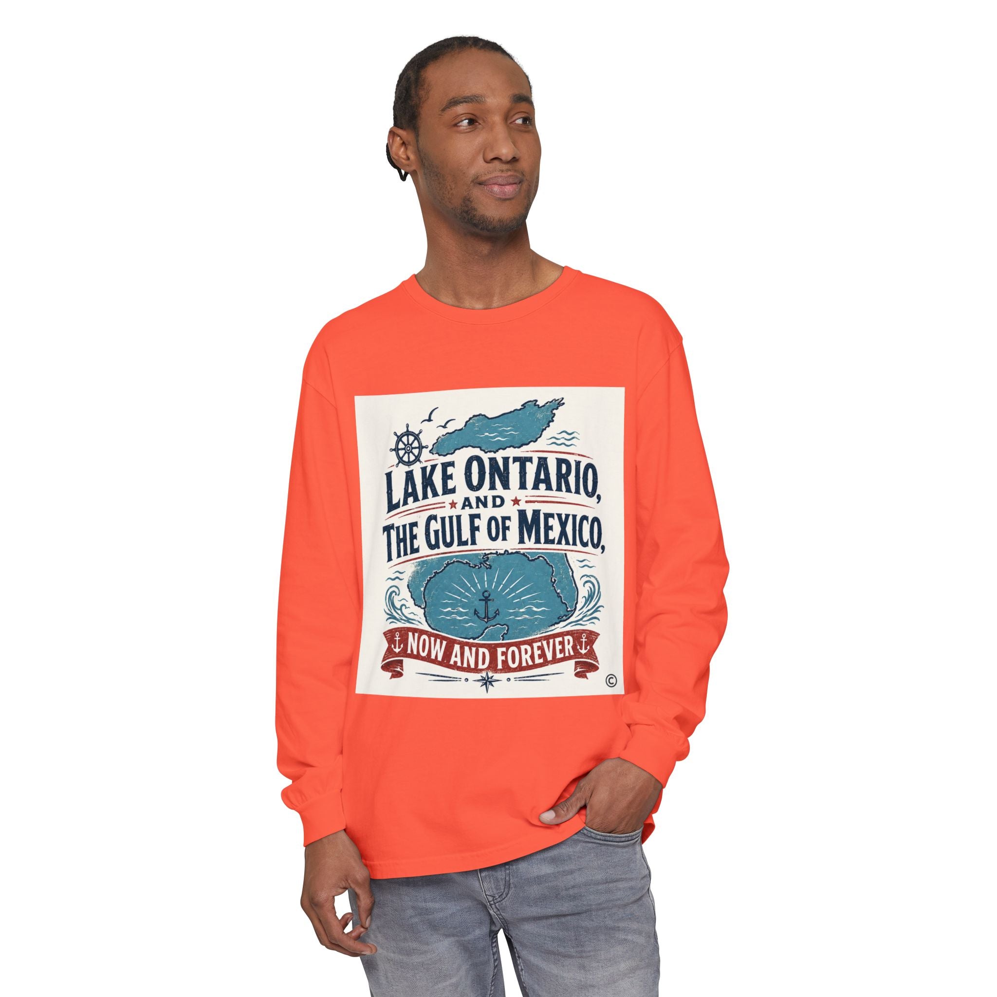Lake Ontario to Gulf of Mexico Long Sleeve Tee — Now and Forever