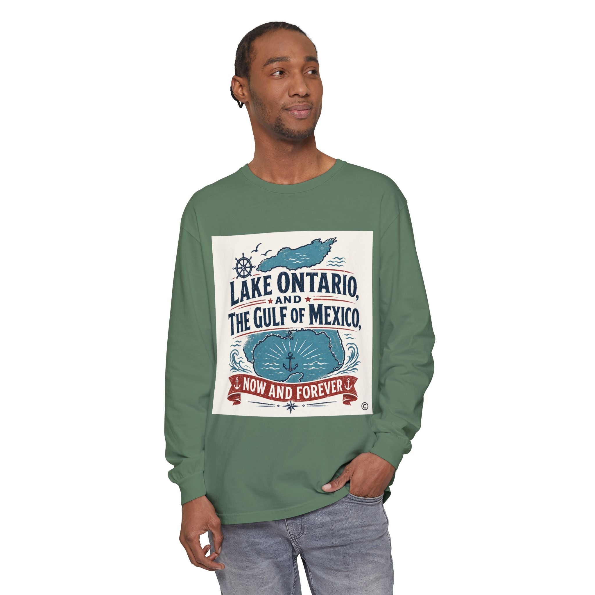 Lake Ontario to Gulf of Mexico Long Sleeve Tee — Now and Forever