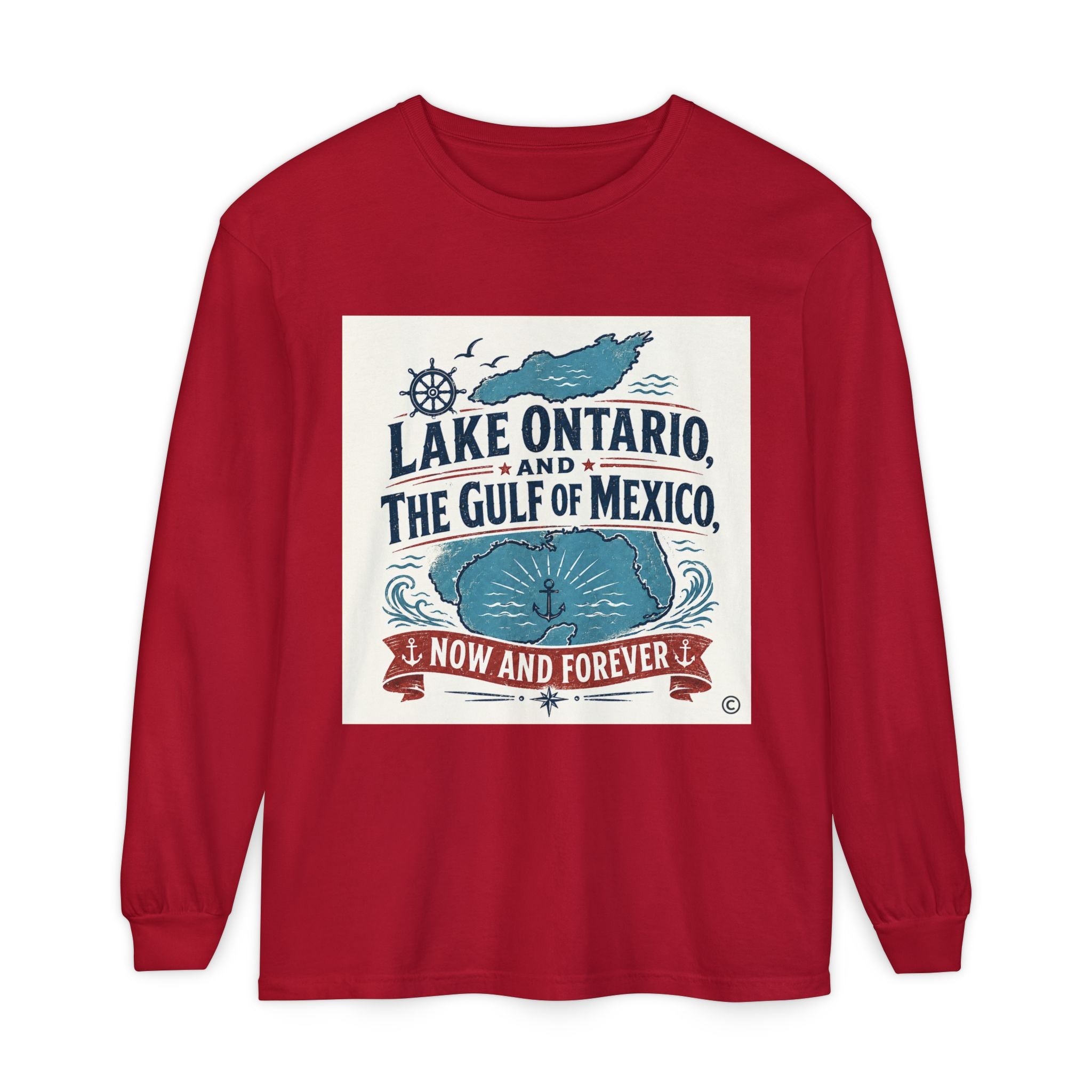 Lake Ontario to Gulf of Mexico Long Sleeve Tee — Now and Forever