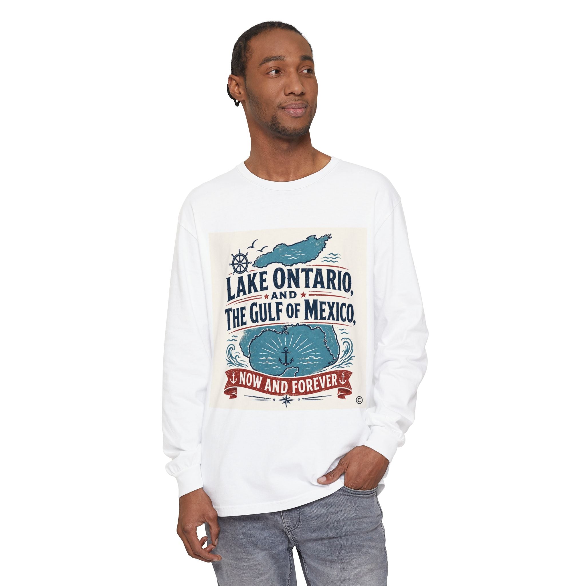 Lake Ontario to Gulf of Mexico Long Sleeve Tee — Now and Forever