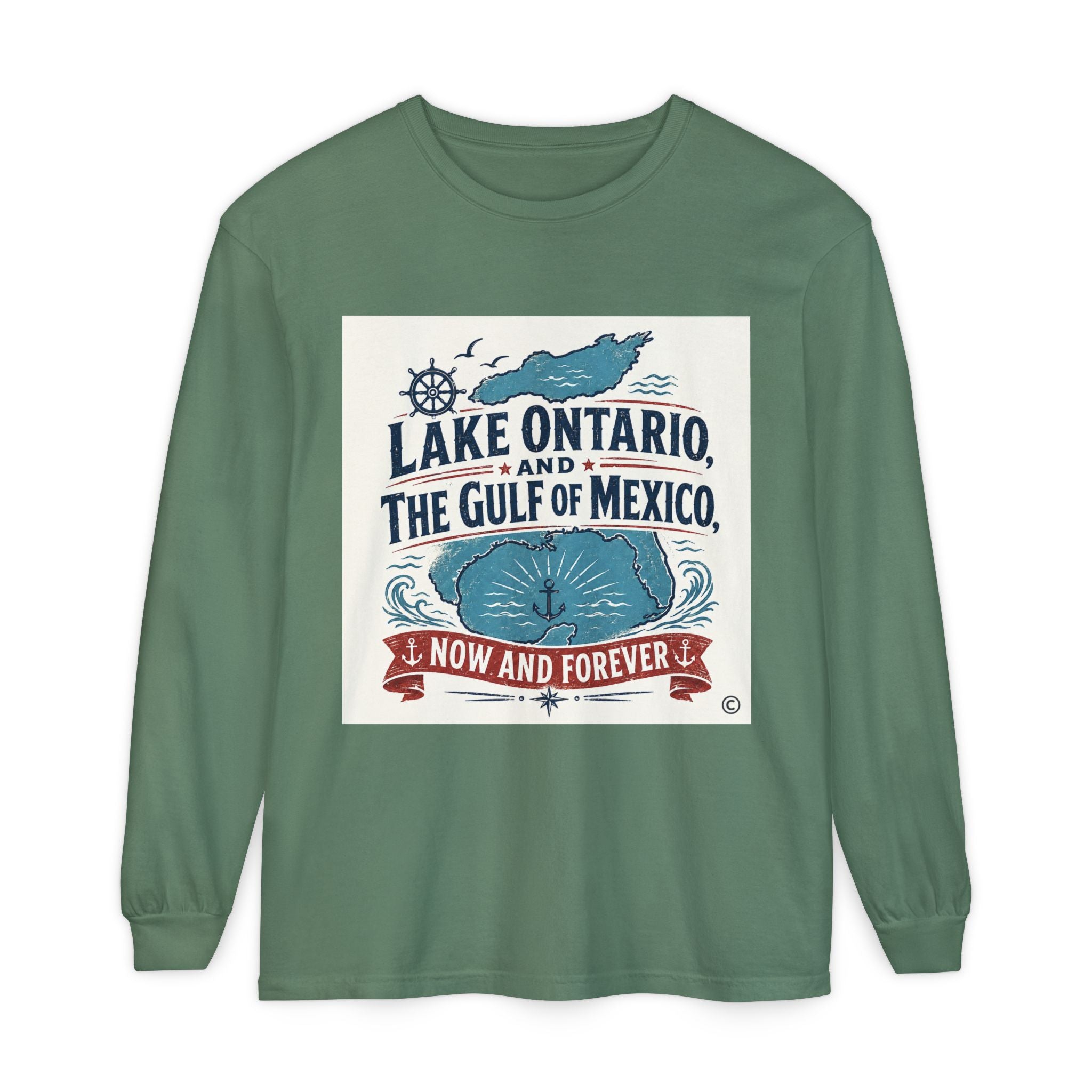 Lake Ontario to Gulf of Mexico Long Sleeve Tee — Now and Forever